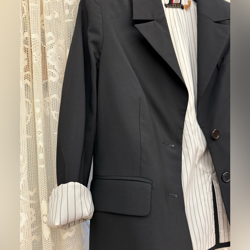 Alice and Olivia Black Blazer Jacket - Picture 6 of 9